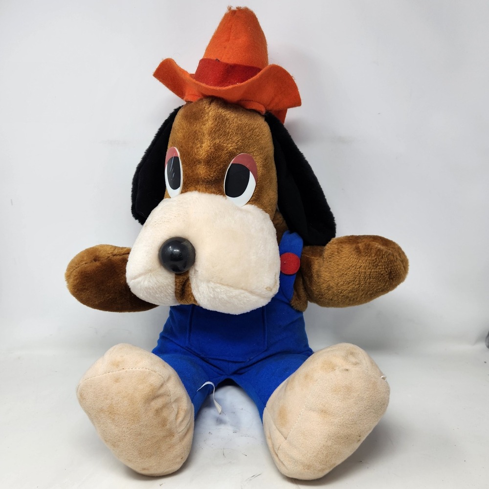Vintage 1988 Showbiz Pizza Jasper T Jowls Plush Dog Chuck E Cheese 18 inch